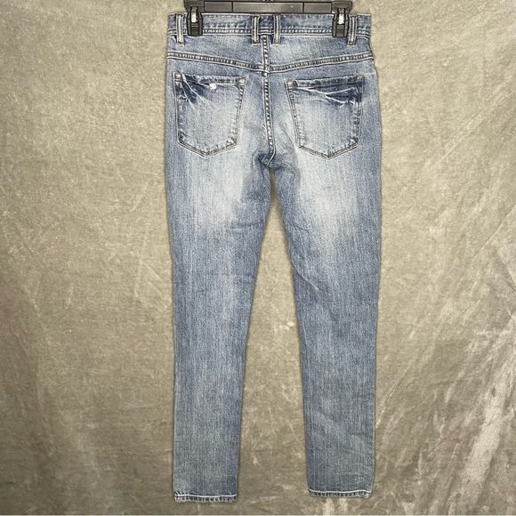 Zumies Ninth Hall Rogue Reflective Side Fluorescent Stripe Skinny Jeans Size 28 - Picture 3 of 8